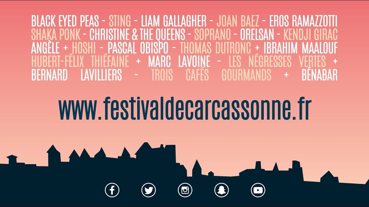 Festival de Carcassonne: PROGRAMMATION CONCERTS IN (2019)