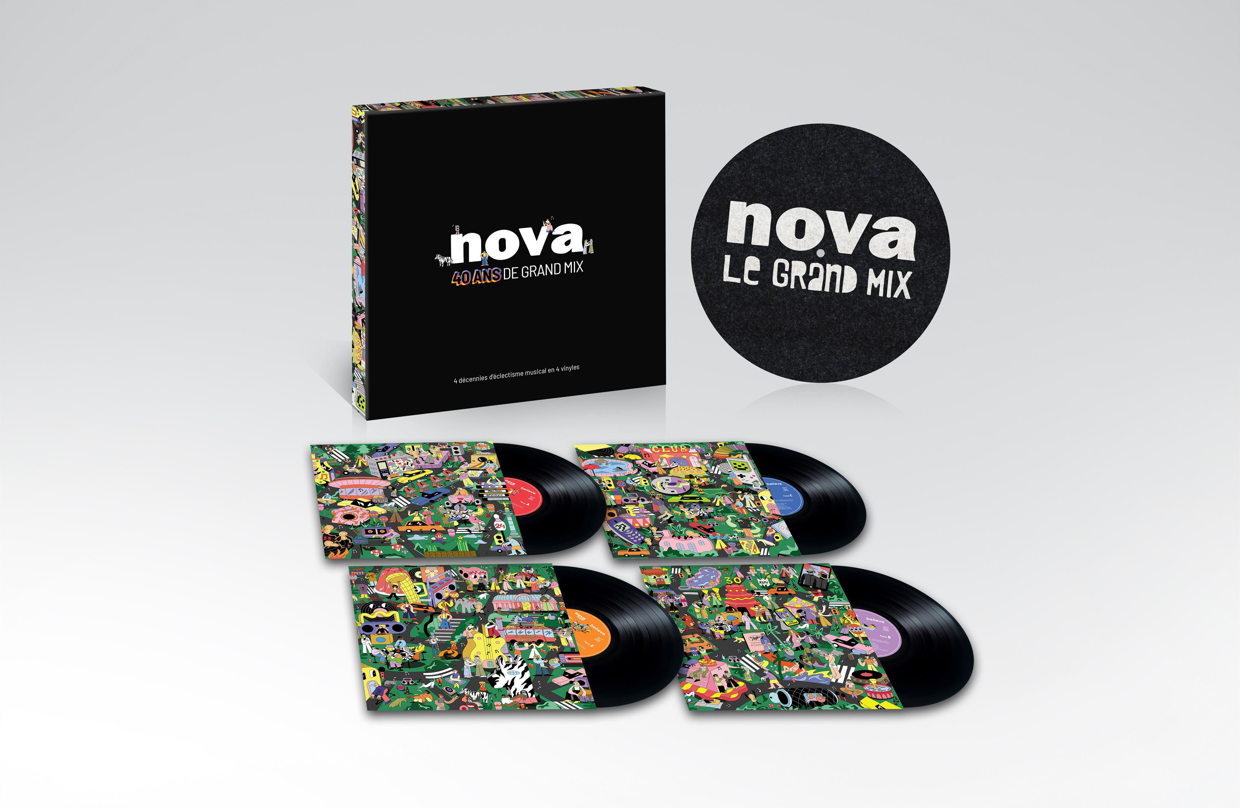 Illustration pour l'article "En partenariat avec Radio Nova, Info Concert vous offre des coffrets "Nova, 40 ans de Grand Mix" pour les fêtes de fin d'année !"