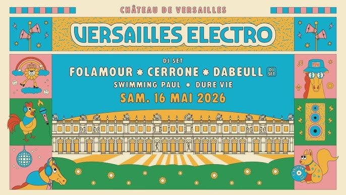 Illustration pour l'article "Versailles Electro : la French Touch au Château de Versailles au printemps !"
